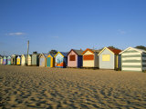 Beach Huts at Brighton Beach  Melbourne  Victoria  Australia