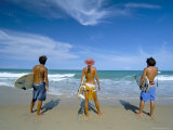 Surfers  Praia Do Amor  Pipa  Natal  Rio Grande Do Norte State  Brazil  South America