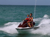 Couple on a Jet-Ski  Contadora Island  Las Perlas Archipelago  Panama  Central America