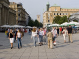 People Walking on Konigstrasse  Stuttgart  Germany