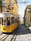 Funicular at Elevador Da Bica  Lisbon  Portugal