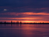 Sunrise at the Lake Near Churchill  Hudson Bay  Manitoba  Canada