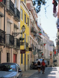 Street in Bairro Alto  Lisbon  Portugal