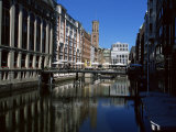 Canal in the Altstadt (Old Town)  Hamburg  Germany