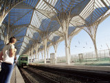 The Modern Oriente Railway Station  Designed by Santiago Calatrava  Lisbon  Portugal