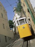 Funicular at Elevador Da Lavra  Lisbon  Portugal