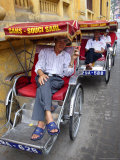 Cyclo Drivers Await a Fare  Hanoi  Vietnam  Indochina  Southeast Asia