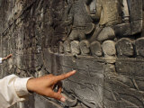 Reliefs Depicting Daily Life in the Angkorian Empire  Bayon Temple  Angkor  Siem Reap