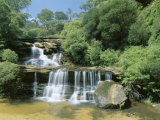 Part of the 300M Wentworth Falls on the Great Cliff Face in the Blue Mountains  Australia