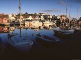 Sundown Over South Harbour  Fjallbacka  a Picturesque West Coast Village  Bohuslan  Sweden