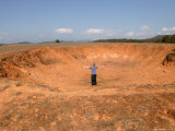 Bomb Crater Near Phonsavan  Xieng Khouang Province  Northern Laos  Indochina  Southeast Asia