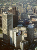 Tower Blocks  Downtown  Detroit  Michigan  United States of America (Usa)  North America