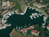Aerial View of Hilton Head Harbour Town  South Carolina  USA