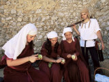 Actors in the Moorish Castle  Sesimbra  Portugal