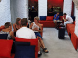 Young People in a Cafe  Old Town  Tallinn  Estonia  Baltic States