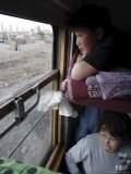 Trans-Mongolian Train Leaves Ulaan Baatar  Mongolia  Central Asia