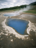 Hot Water Pools in This Area of Geothermal Activity  Geysir  Iceland  Polar Regions