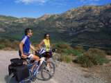 Cyclists Near Galeria  Corsica  France