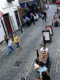 Bars and Restaurants in Ashton Lane  West End Area  Glasgow  Scotland  United Kingdom