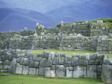 Inca Masonry  Fortress of Sacsayhuaman  Cusco  Peru  South America