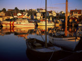 Sundown Over South Harbour  Village of Fjallbacka  Bohuslan  Sweden  Scandinavia