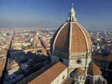 View from the Campanile of the Duomo (Cathedral) of Santa Maria Del Fiore  Florence  Tuscany  Italy