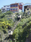 Traditional Cable Cars  Valparaiso  Unesco World Heritage Site  Chile  South America
