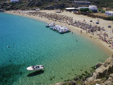 Super Paradise Beach  Mykonos  Cyclades  Greek Islands  Greece  Mediterranean
