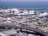 Ferry Terminal at Dover Harbour  Kent  England  United Kingdom