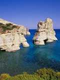 Volcanic Rock Formations on South Eastern Coast  Kleftiko  Milos  Cyclades Islands  Greece