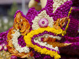 Nagas (Sacred Snake) Detail of a Bedecked Floral Float  Flowers Festival  Chiang Mai  Thailand