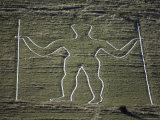 The Long Man  Wilmington Hill  Near Wilmington  South Downs  Sussex  England  United Kingdom