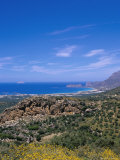 Aerial View of Falassarna Coastline and Beach  Falassarna  Island of Crete  Greece