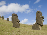 Moai Quarry  Rano Raraku Volcano  Unesco World Heritage Site  Easter Island (Rapa Nui)  Chile