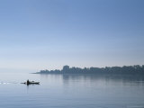 Kayaker  Little Traverse Bay  Lake Michigan  Michigan  USA