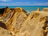 Red Rock Formations of Morro Branco on the Ceara Coastline  Near Canoa Quedrada  Ceara'  Brazil