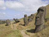 Moai Quarry  Ranu Raraku Volcano  Unesco World Heritage Site  Easter Island (Rapa Nui)  Chile