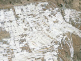 Inca Salt Pans Below Salt Spring  Salineras De Maras  Sacred Valley  Cuzco Region (Urabamba)  Peru