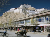 Dzong (Fort) Overlooking New Town  Gyantse  Tibet  China