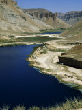 Band-I-Zulfiqar  the Main Lake at Band-E-Amir (Dam of the King)  Afghanistan's First National Park