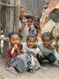 Village Children in Bati  Northern Highlands  Ethiopia  Africa