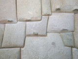 Interlocking Inca Stonework in Granite  in Old Town  Now the Museo Arte Religioso  Cuzco  Peru