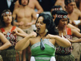 Maori Poi Dancers  Waitangi  North Island  New Zealand