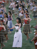Maoris Perform Traditional Action Songs  Auckland  North Island  New Zealand