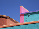 Colourful Roof Detail in Village  La Placita  Tucson  Arizona  USA