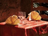 Table for Two in the Old Quarter of Le Suquet  Alpes-Maritimes  Provence  France