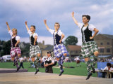 Dancers at the Highland Games  Edinburgh  Lothian  Scotland  United Kingdom