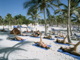 Yoga on the Beach  Cancun  Quintana Roo  Yucatan  Mexico  North America