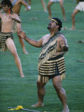 Maoris Perform Traditional Action Songs  Auckland  North Island  New Zealand