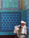 Pilgrim at the Shrine of Hazrat Ali  Who was Assassinated in 661  Mazar-I-Sharif  Afghanistan